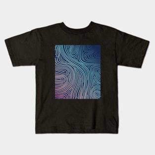 Colorful doodle art in pink and purple shades. Modern abstract digital drawing I enjoyed creating. Kids T-Shirt